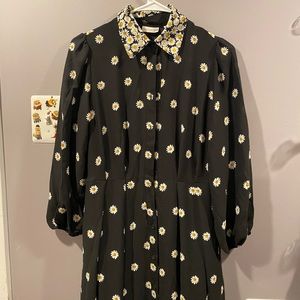 Eva Mendes Flower Dress